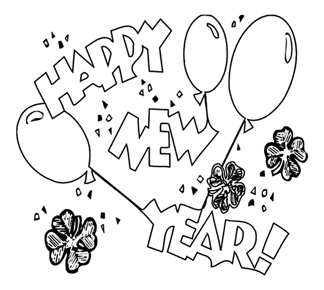 years eve coloring pages 2015 for girls - photo #21